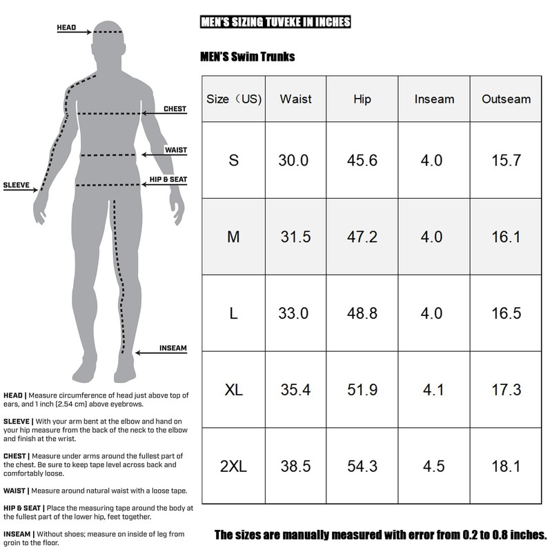 TUVEKE Orange Men's Swim Trunks 5" Quick Dry Beach Shorts