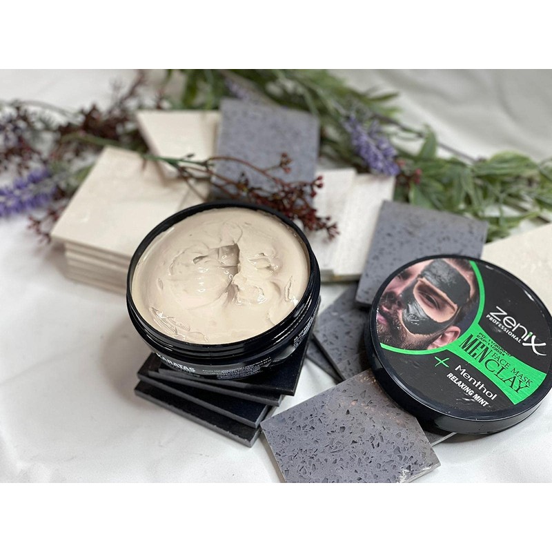 Zenix Men's Face Mask Clay Menthol 350 g Face Mask