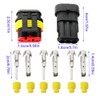 GTIWUNG 10 Kit 3 Pin Waterproof Connector Coupler Waterproof Connector
