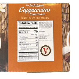Victor Allen Indulgent French Vanilla Cappuccino Single Serve Cups BUNDLE - 42 Count w/ 5 RECIPES