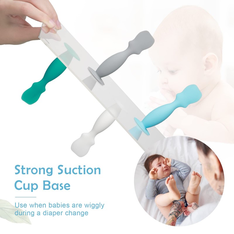 Paquete de 4 espátulas de crema de pañales para bebé,