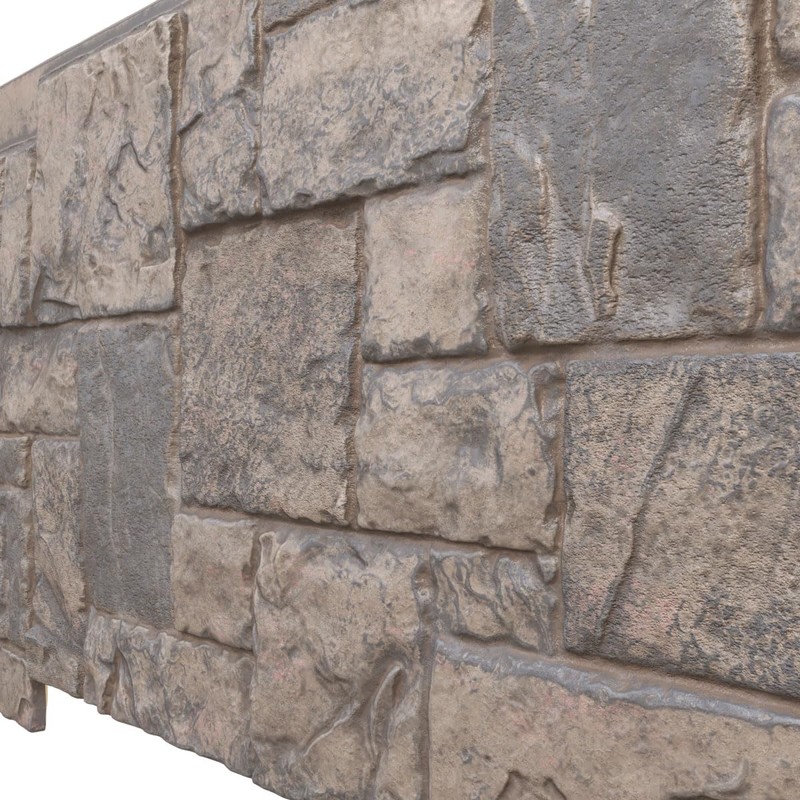 EverStone Castle Rock Faux Stone Panel, 49"W x 24 1/2"H