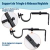 6 Pack Curtain Rod Bracket, Scettar Adjustable Wall Bracket, Metal