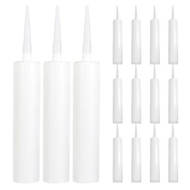 DOITOOL 15PCS Empty Caulk Tubes Fillable, Reusable Empty Caulking Sealant Tubes for Cracks, Tiles, and Repairs