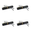 EYE ZOOM 4 Pack Compact Slim Metal Reading Glasses with