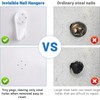Picture Hooks, Non-Trace Picture Hook for Hard Wall, Picture Hanging