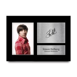 HWC Trading A4 Simon Helberg Big Bang Theory Howard Wolowitz Gifts Printed Signed Autograph Picture for TV Show Fans