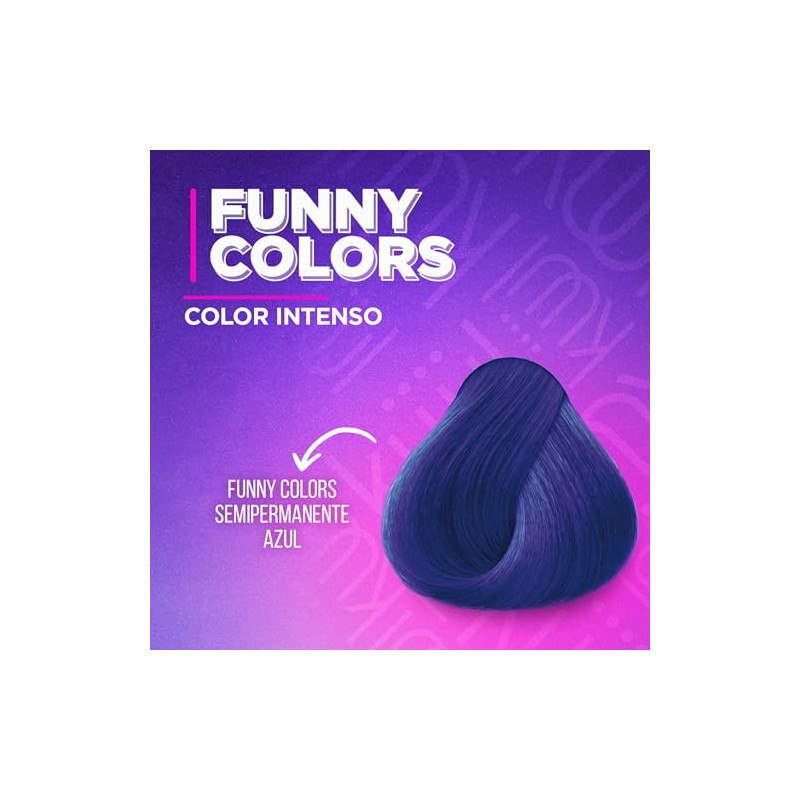 KÜÜL Funny Colors Tono Azul Tinte Semipermanente Brillo Hidratación 90