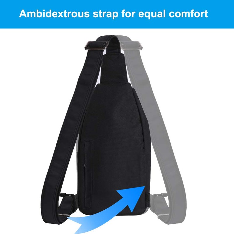 Waterfly Small Crossbody Sling Backpack Anti-Theft Backpack Zippered for Traveling
