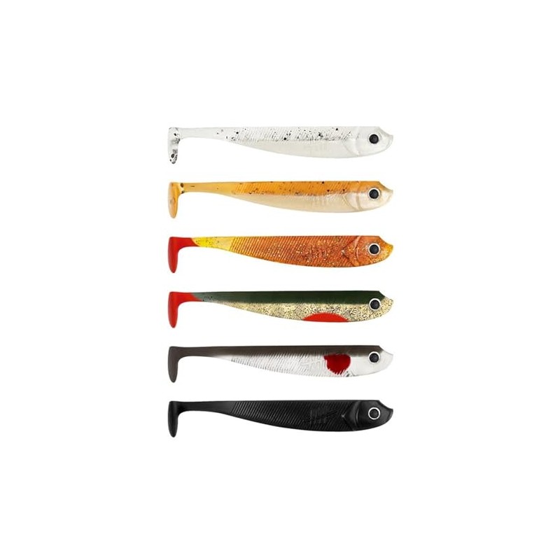 Lieblingsköder Rubber Bait 5 cm – 6 Rubber Fish for