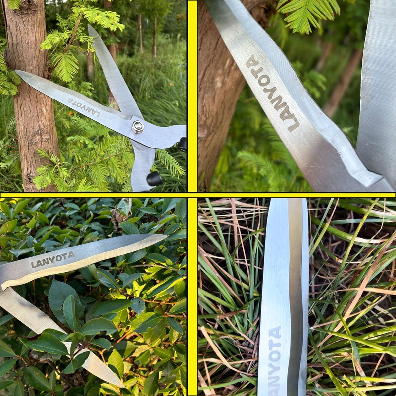 Telescopic Hedge Shear, 25 to 33Inch Garden Shears,Carbon Steel Wavy