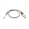 Male 1B 6pin to Female 4pin XLR Power Cable for