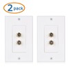 Cable Matters Paquete de 2 placas de pared para cable