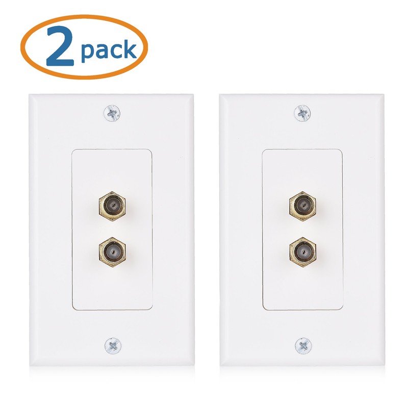 Cable Matters Paquete de 2 placas de pared para cable