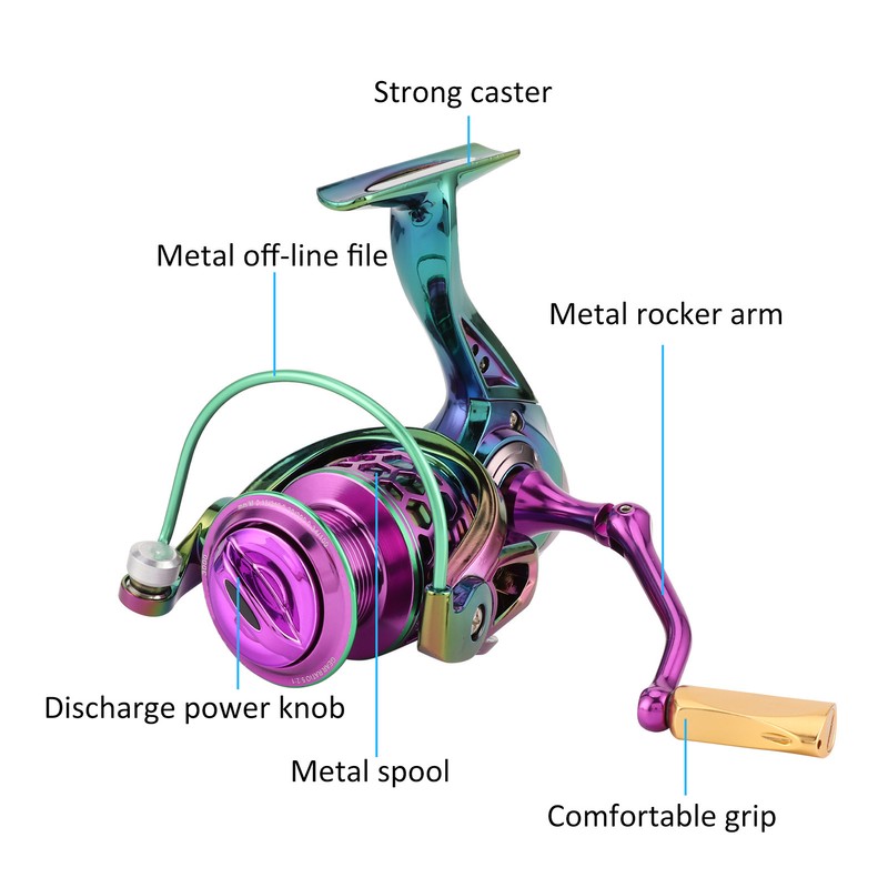 Durable Metal Spinning Reel 9+1BB Left Right Interchangeable High Speed