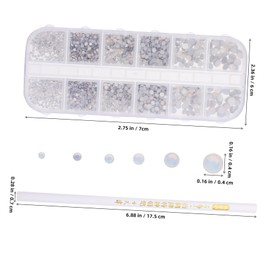 Ipetboom 1Set Cute Nail Charms for Manicure Decoration Nail Gems Kit for Creative Nail Art for Weddings Birthdays Nail Designs