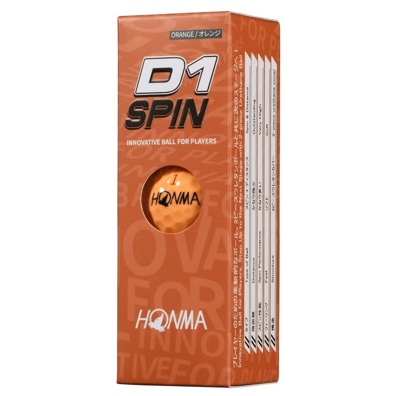 Honma Golf Ball D1 D-1 SPIN Spin 2023 2 Piece