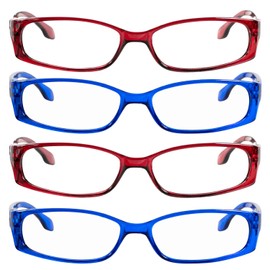 TruVision Readers Reading Glasses - 9503H -4-2Red-2Blue-175