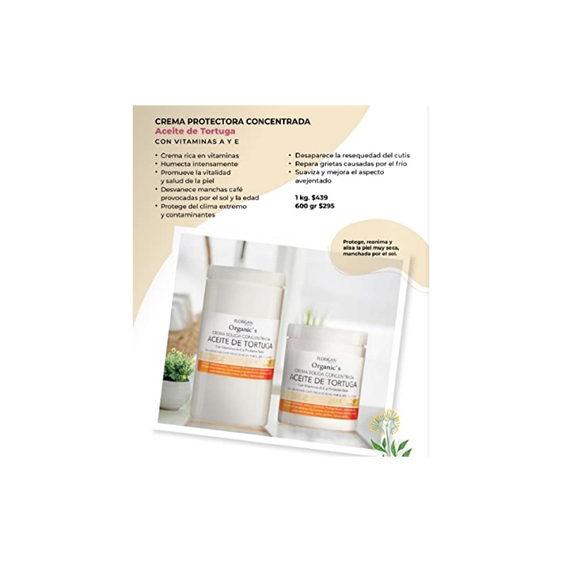 CREMA SOLIDA ACEITE DE TORTUGA 600 GR