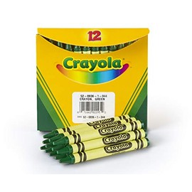 Crayola Crayons in Green, Bulk Crayons, 12 Count