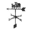 Metal Weather Vane Black Cute Animal Design Sturdy Durable Decorative