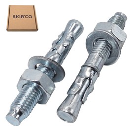 SKIR'CO (8 pcs) Wedge Anchors M10 x 75 mm, Metal Dowels, Bolt Anchor Masonry Fixing, Concrete Expansion Anchor