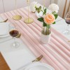 CHUQING Table Runner Pink 70 cm x 3 m Chiffon