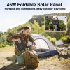 MHPOWOS 45W Foldable Solar Panel Battery Charger for Marbero M82