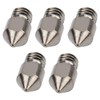 5Pcs 3D Printer Nozzle Set for MK8 1.75mm Consumables 0.2‑1.0mm