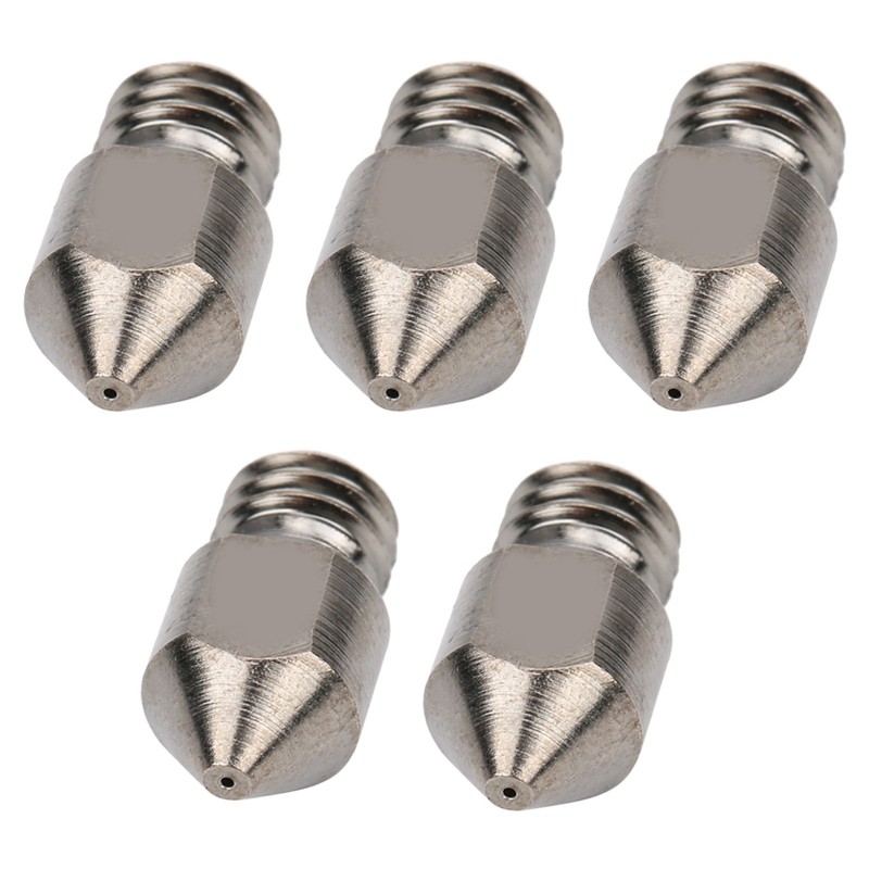 5Pcs 3D Printer Nozzle Set for MK8 1.75mm Consumables 0.2‑1.0mm