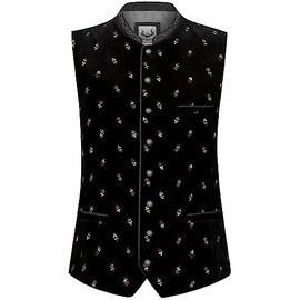 Stockerpoint Men's Vittorio Costume Vest, black