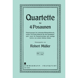 ミュラー: 四重奏選集 第2巻/ツィマーマン社/4本のトロンボーン