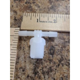 Unbranded Super-Flow Barbed Fitting for Food & Beverage Plastic Tee for 1/4" Tube ID X 3/8