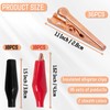 36 PCS Copper Alligator Clips with Soft Insulated Cover,27mm Small