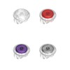 （10PCS RED) 24MM clear Mechanical arcade punk buttons with cherry
