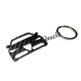 JUNMEI Car Carbon Fiber Keychain For Alfa Romeo giulia stelvio tonale giulietta MiTo GT 147 159 156 4C Accessories