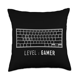 WASD Computer Keyboard For Gamer Nerd & PC Video Gaming Throw Pillow