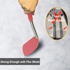2 Pack Spatulas, Solid & Slotted Silicone Spatula Set, Stainless