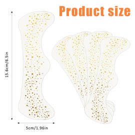 Zcbzbn Glitter Sommersprossen Gesicht Tattoos, 4 StüCk Gold Wasserdicht Sommersprosse Make-Up Aufkleber, Gold Glitter Sommersprocken Tattoos FüR Urlaub Party Make-Up