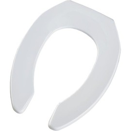 Bemis 1955CTBP 000 Toilet Seat, Elongated Open Front Plastic - White