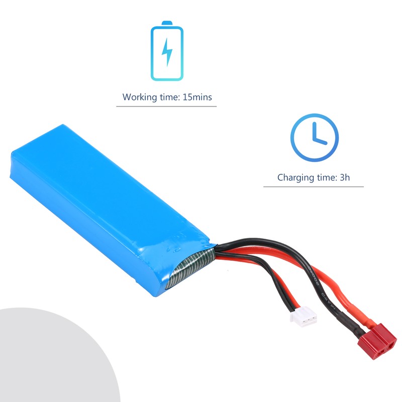 7.4V 3800mAh Lithium Battery Compatible with Wltoys Car 124019 124018