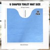 25 Pack Disposable Toilet Mats Absorbent Toilet Floor Protector from