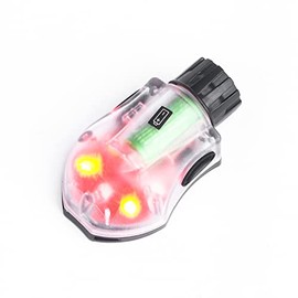 NOBUHIRO Tactical Helmet Light Military Signal Light, IR Strobe + 5-Speed Red Light Strobe with Vibration for Hunting Outdoor Sports (Red-Black)