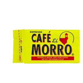 Premium Ground Coffee, Café El Morro, 250g (8.81 oz), Pack of 12, Gourmet Dark Roast Espresso Coffee, Vacuum Pack, Experience the Rich Taste of Puerto Rican Style Espresso