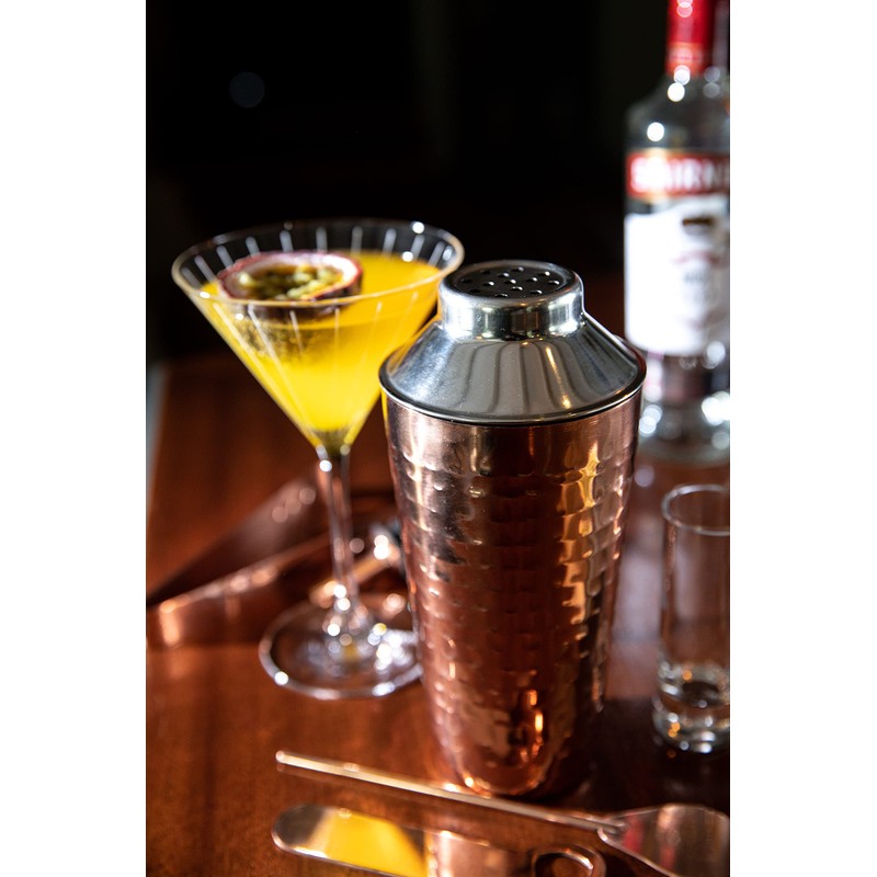 BarCraft 7-Piece Copper Cocktail Set in Gift Box, Includes Cocktail