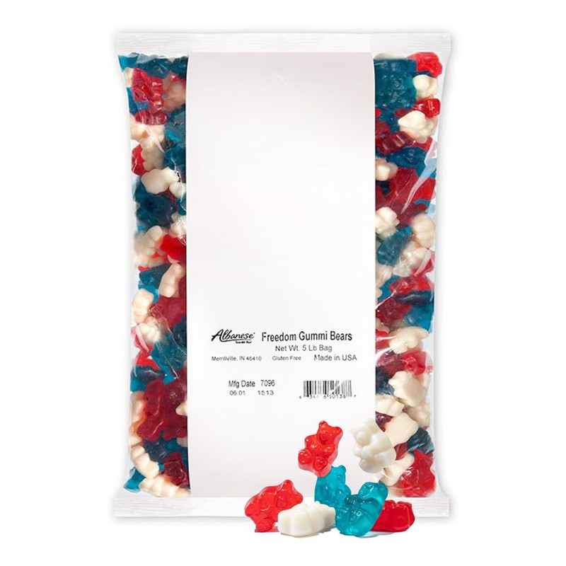 Albanese Candy, Freedom Gummi Bears, 5-pound Bag