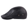 Xinqiao Cabby Classic Hat Genuine Leather Vintage Newsboy Ivy Driving