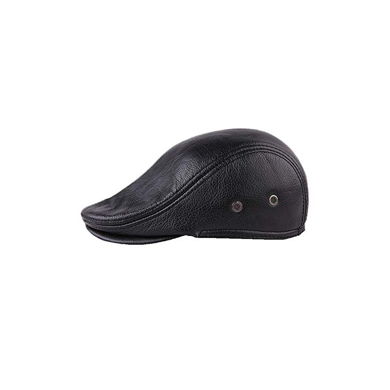 Xinqiao Cabby Classic Hat Genuine Leather Vintage Newsboy Ivy Driving