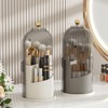 Primst Makeup Brush Holder Case, 360° Rotating Cosmetic Organizer with