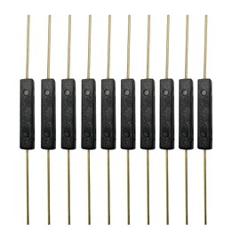Kiligen 10pcs Plastic Reed Switch Lead Contact Normally Open (N/O) Magnetic Inductive Switch (3mm x 14mm)